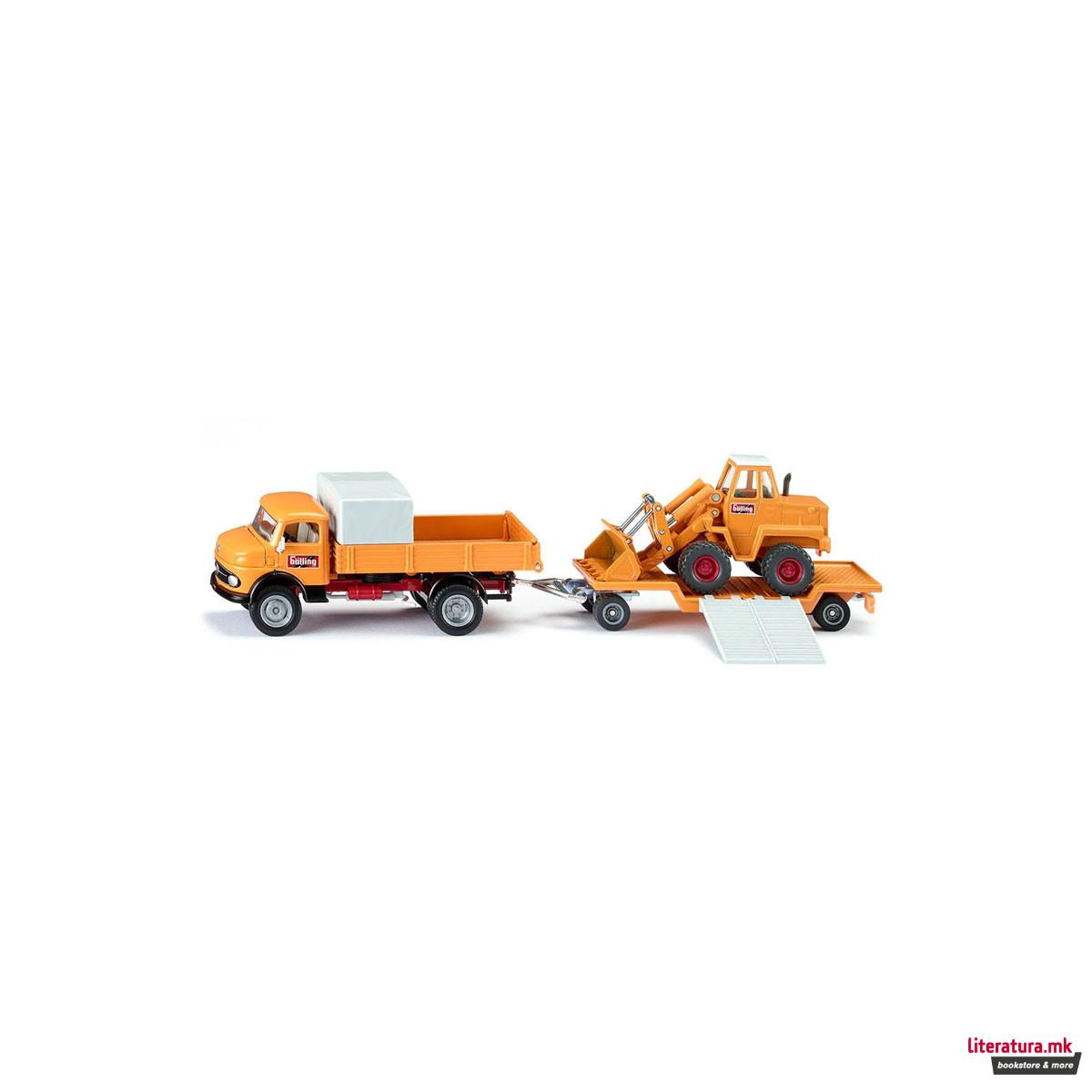 Фигура, Mercedes-Benz 710 with Kramer 411 4-wheel loader 