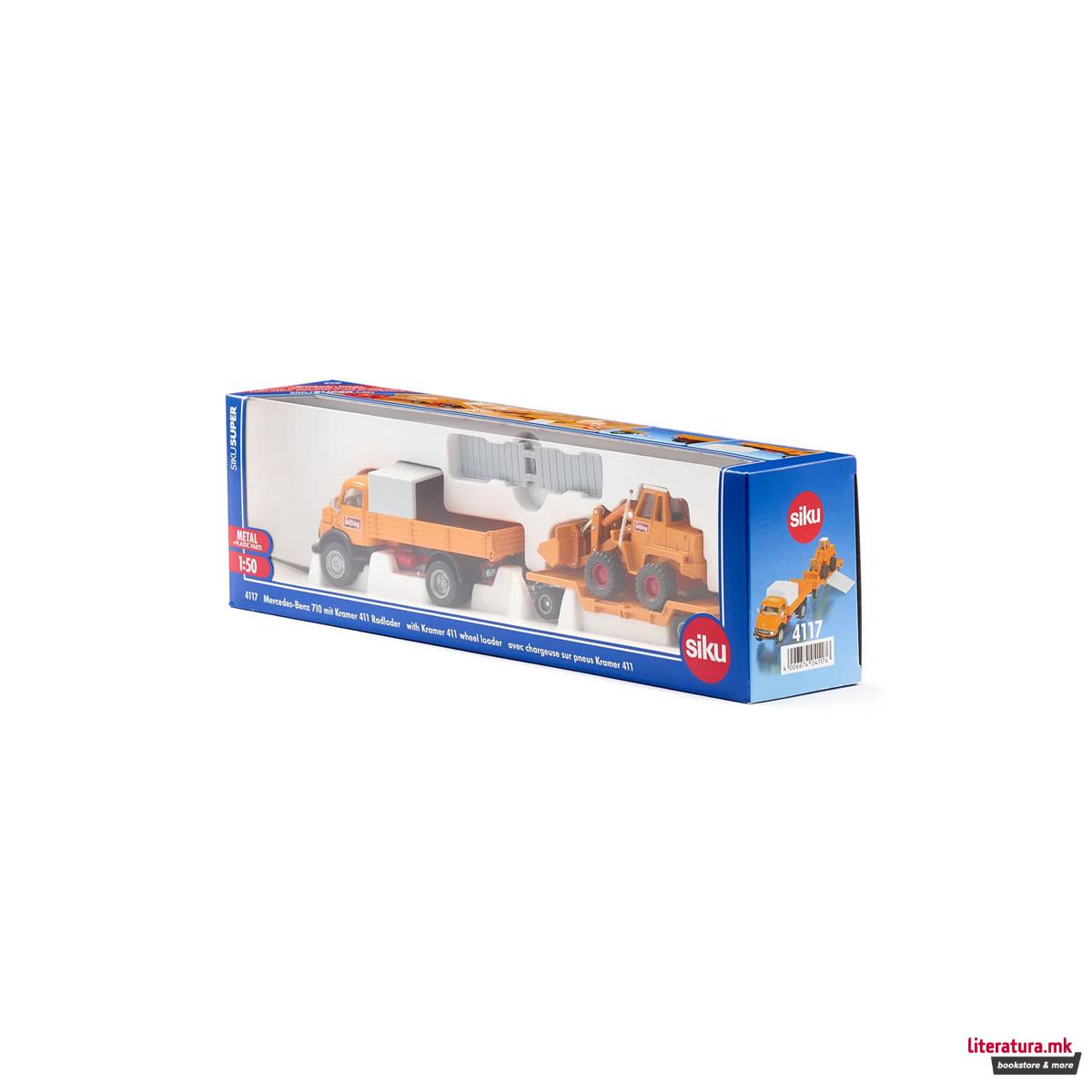 Фигура, Mercedes-Benz 710 with Kramer 411 4-wheel loader 