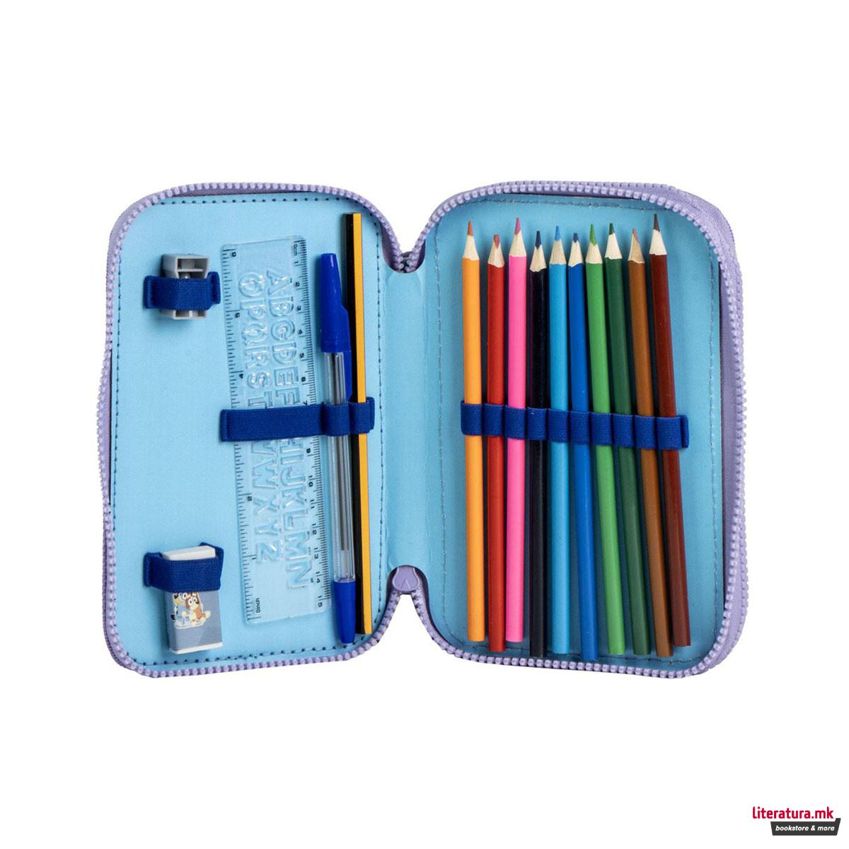 Несесер за моливи - полн, Bluey & Bingo 