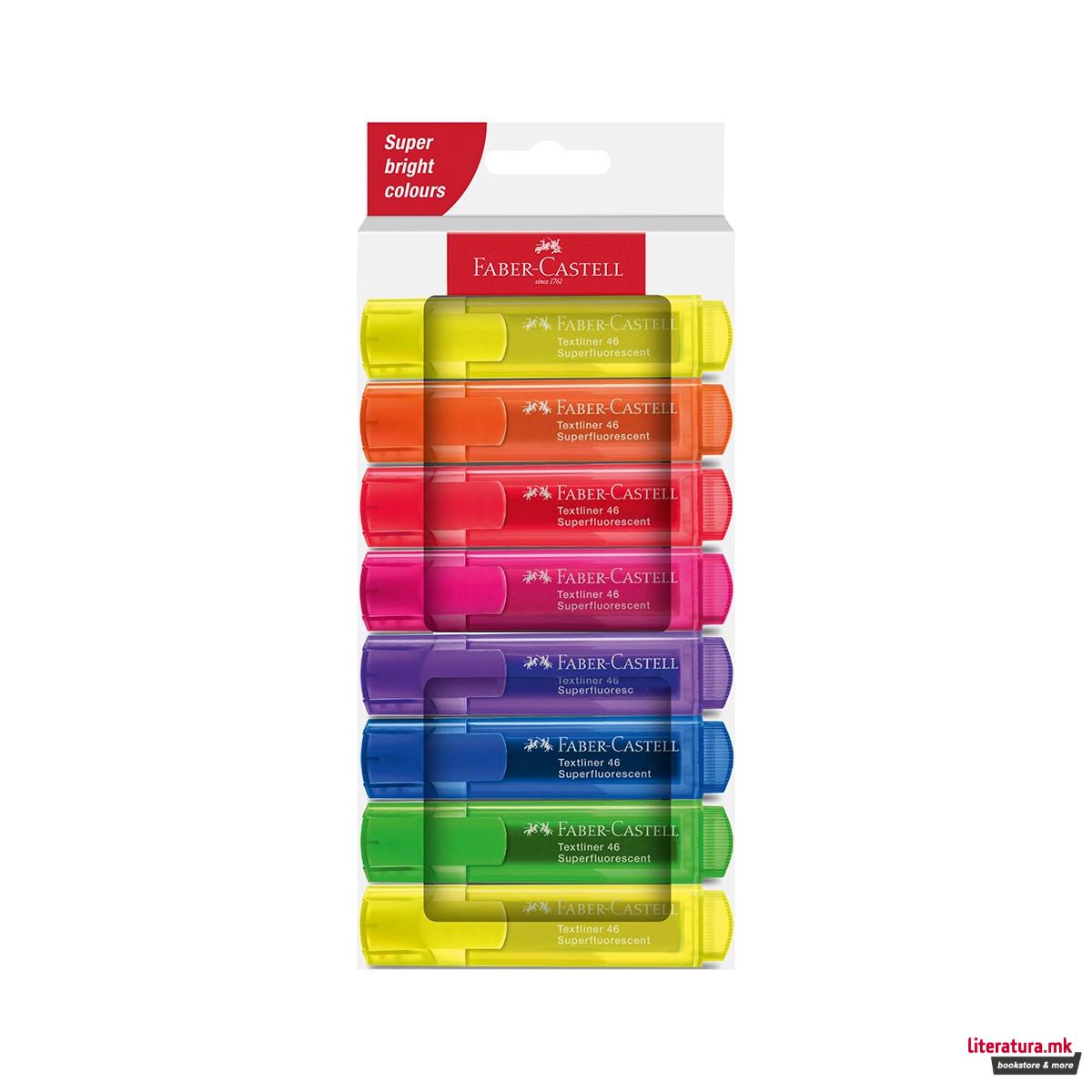 Сет хајлајтери, Textliner 46 Superfluorescent, 8 бои 