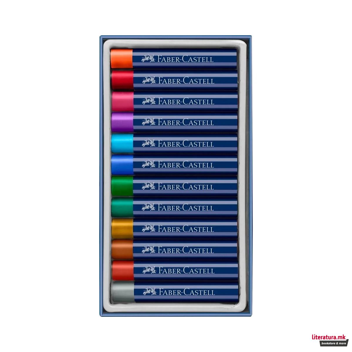 Мрсни пастели, 12 металик бои 