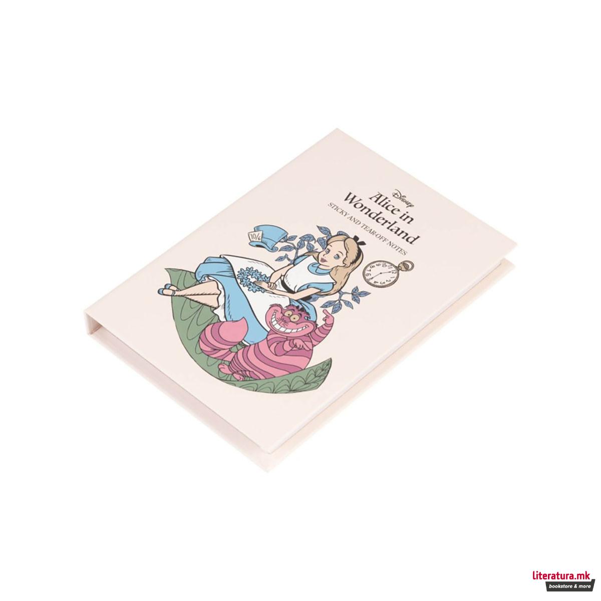 Мемо сет - нотес и мемо ливчиња, Disney: Alice In Wonderland 