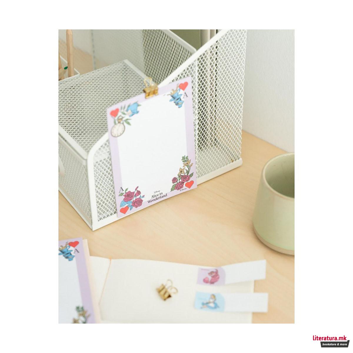Мемо сет - нотес и мемо ливчиња, Disney: Alice In Wonderland 