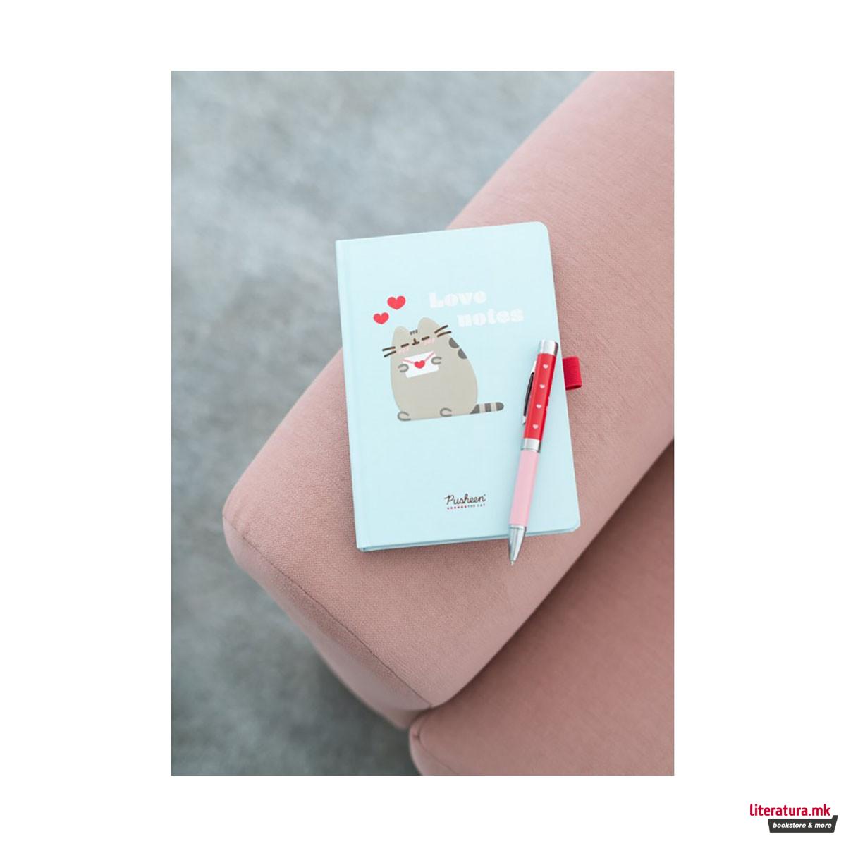 Нотес A5 со пенкало-проектор, Pusheen - Purrfect Love 