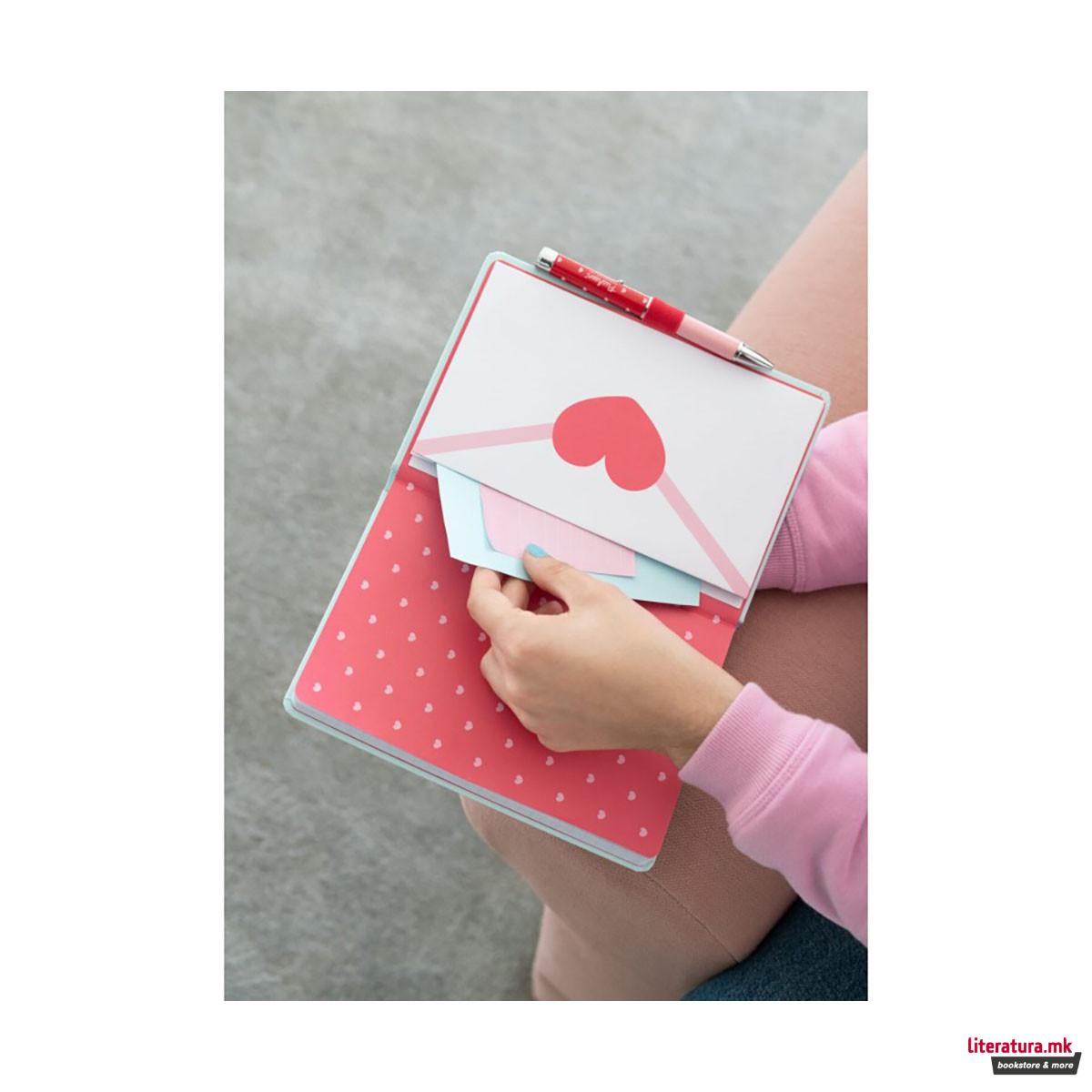 Нотес A5 со пенкало-проектор, Pusheen - Purrfect Love 