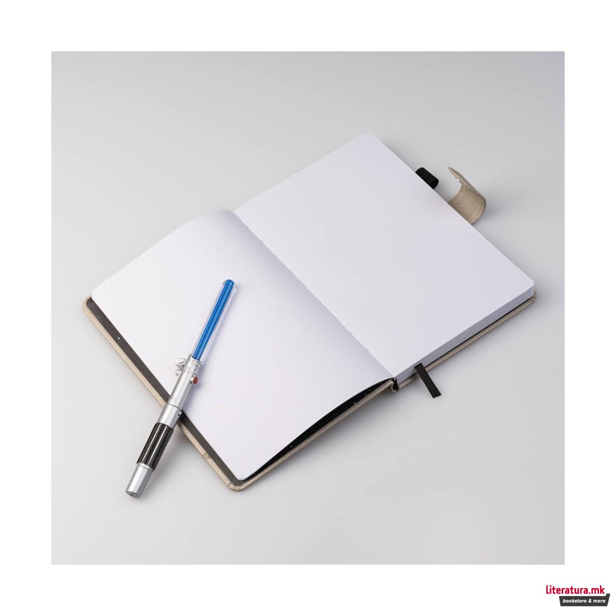 Нотес A5 со светлечко пенкало, Star Wars - Luke Skywalker 