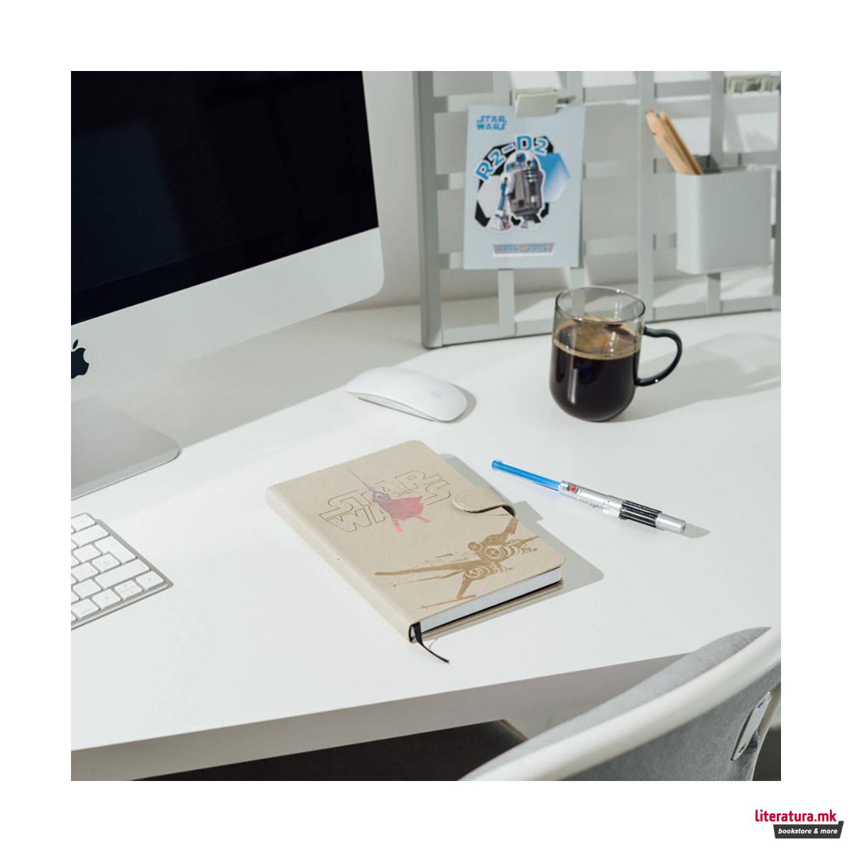 Нотес A5 со светлечко пенкало, Star Wars - Luke Skywalker 