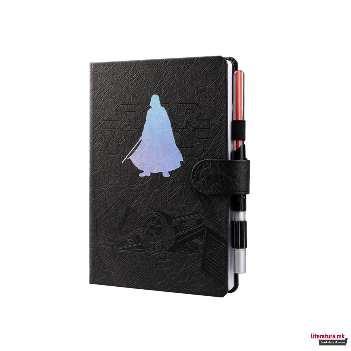 Нотес A5 со светлечко пенкало, Star Wars - Darth Vader 