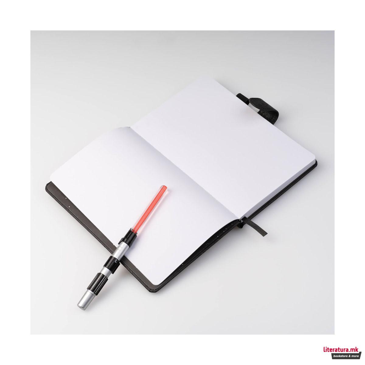 Нотес A5 со светлечко пенкало, Star Wars - Darth Vader 