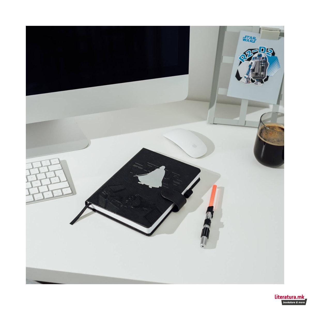 Нотес A5 со светлечко пенкало, Star Wars - Darth Vader 