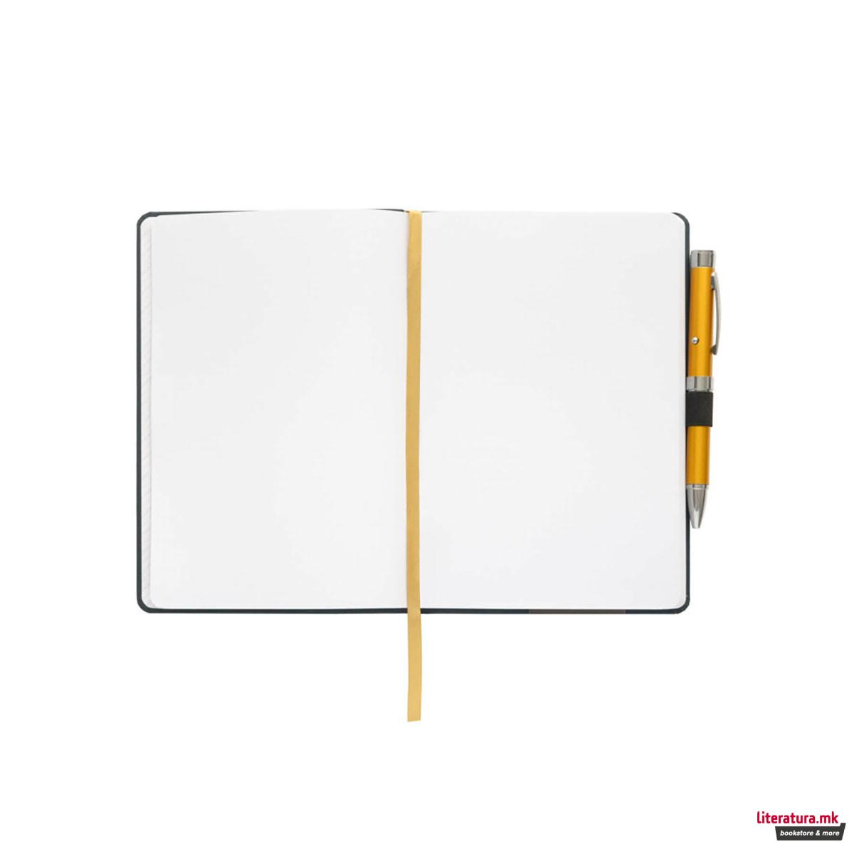 Нотес A5 со светлечко пенкало, FC Real Madrid 