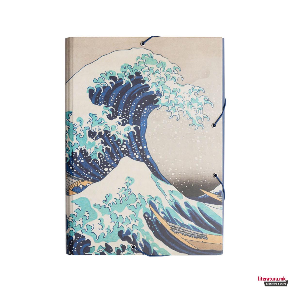 Папка, Hokusai: Great Wave of Kanagawa, 34 x 25.5 cm 