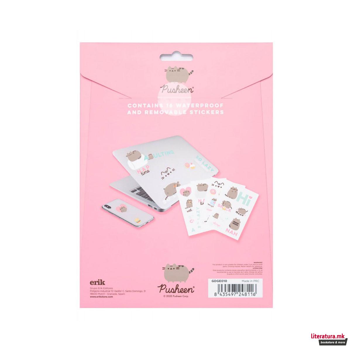 Водоотпорни стикери за лаптоп/таблет, Pusheen - Foodie, 1/16 