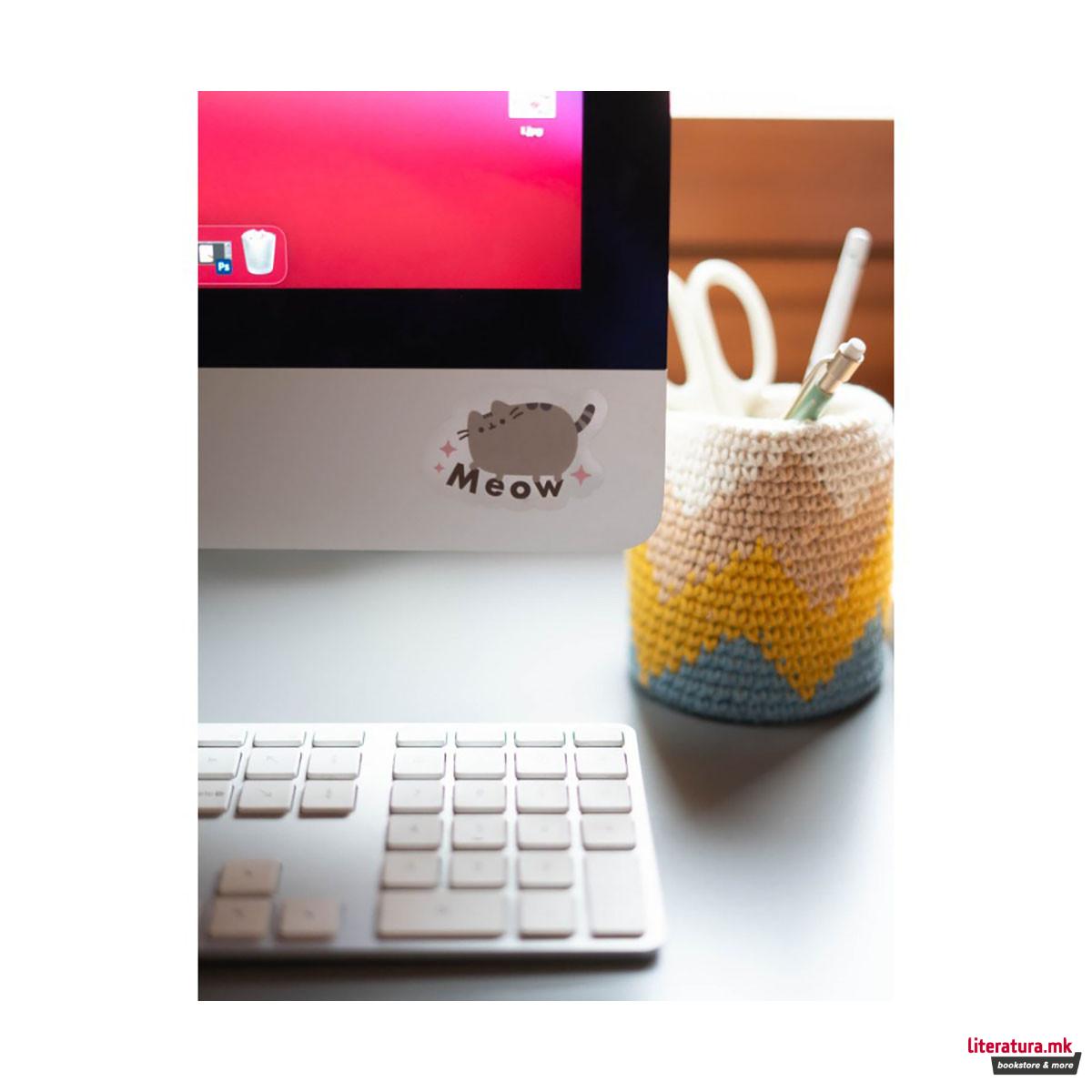 Водоотпорни стикери за лаптоп/таблет, Pusheen - Foodie, 1/16 