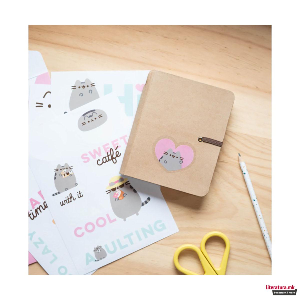 Водоотпорни стикери за лаптоп/таблет, Pusheen - Foodie, 1/16 