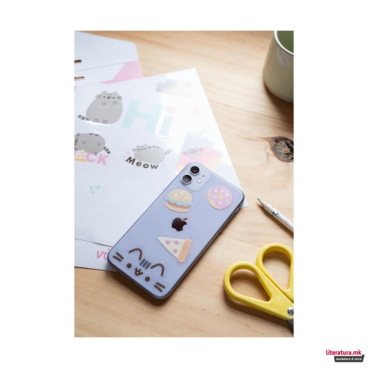 Водоотпорни стикери за лаптоп/таблет, Pusheen - Foodie, 1/16 