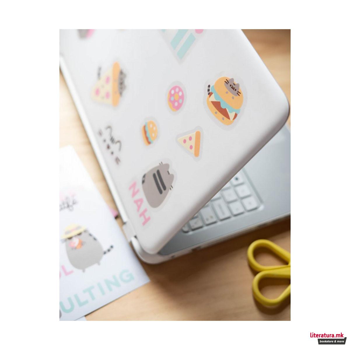 Водоотпорни стикери за лаптоп/таблет, Pusheen - Foodie, 1/16 