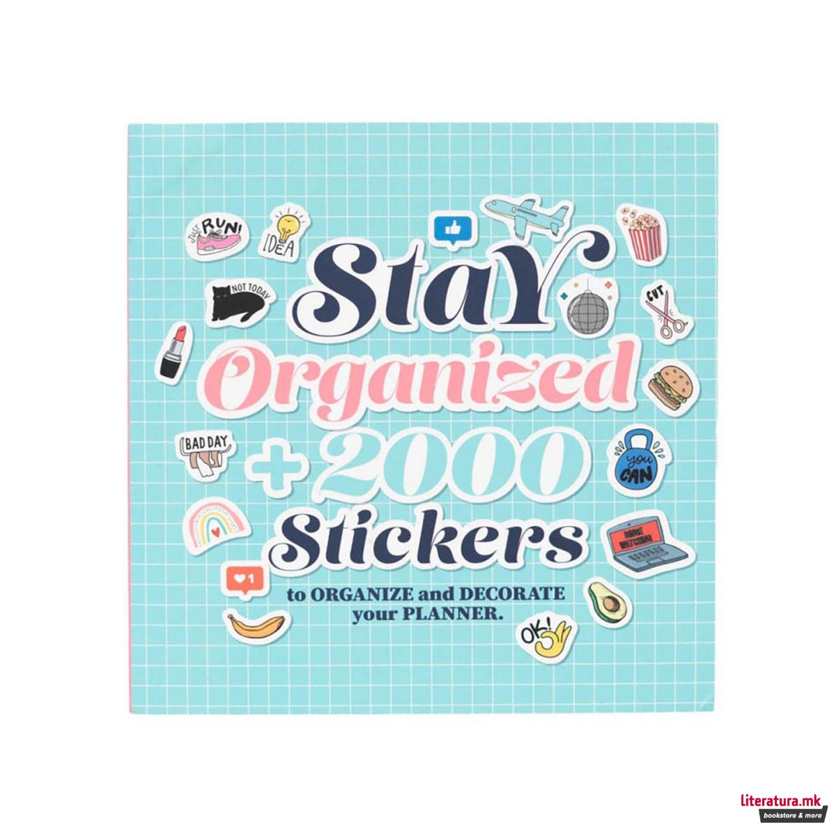 Книга со стикери, Stay Organized (над 2000 стикери) 