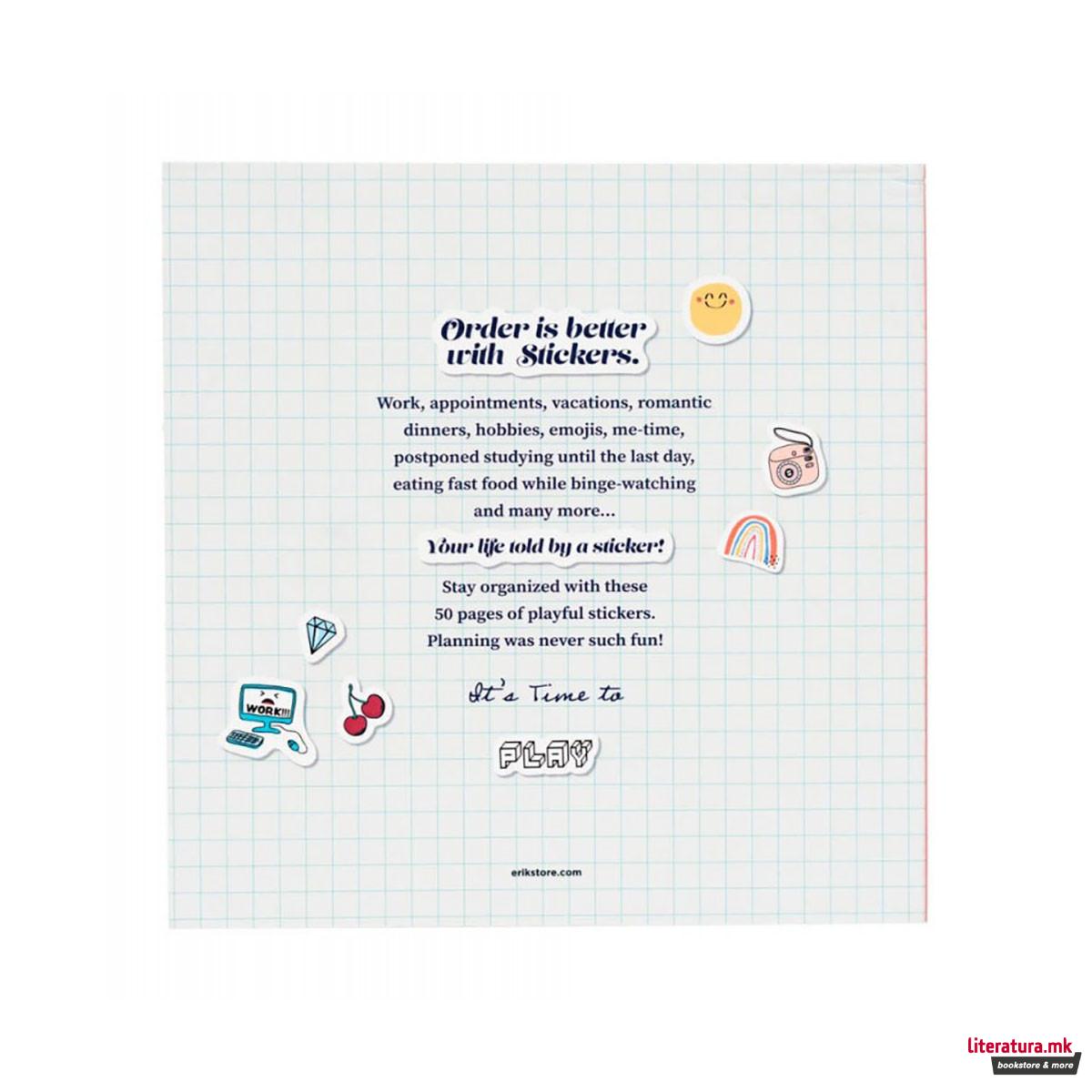 Книга со стикери, Stay Organized (над 2000 стикери) 