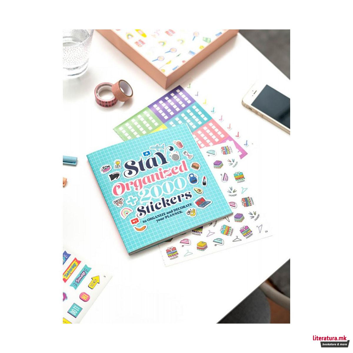Книга со стикери, Stay Organized (над 2000 стикери) 