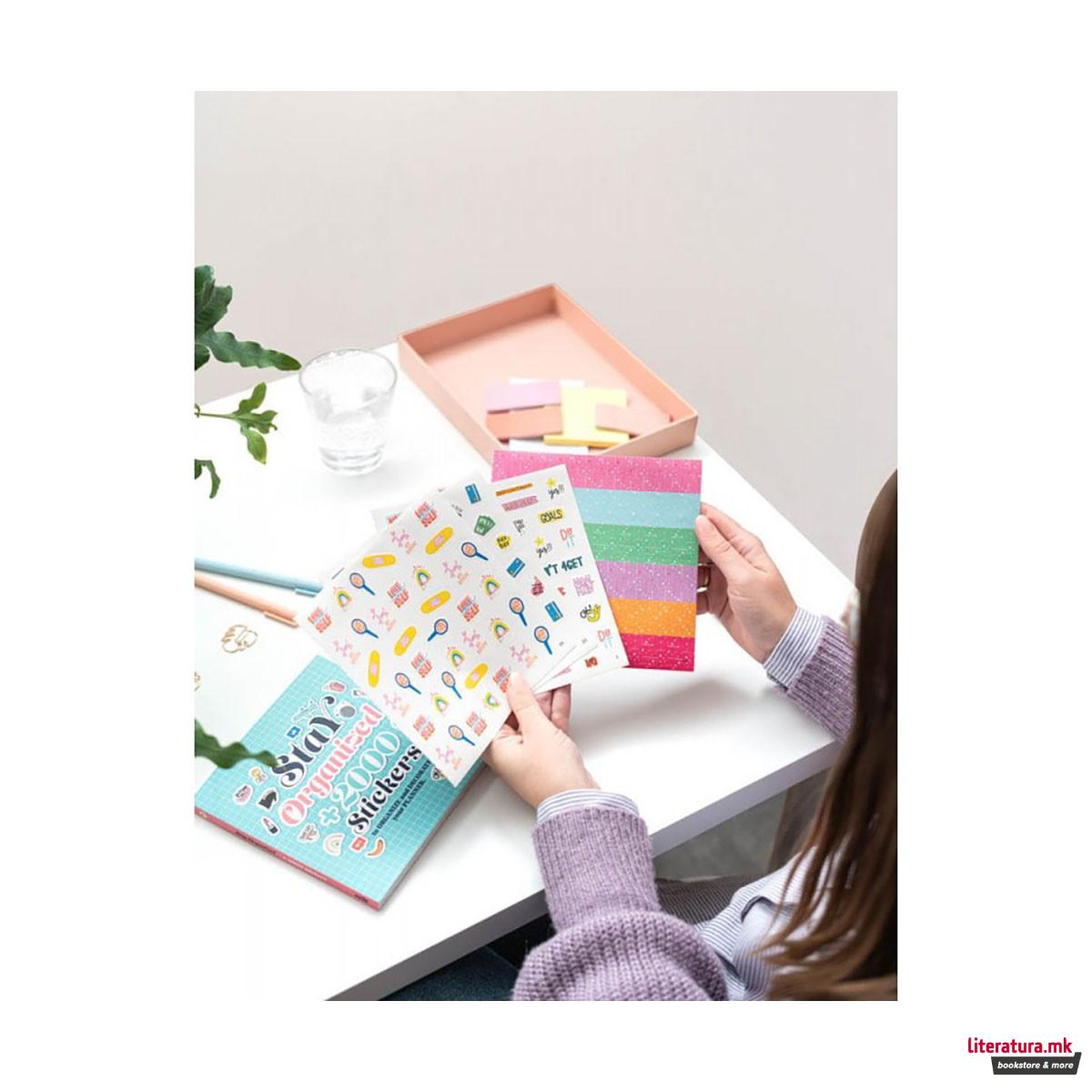 Книга со стикери, Stay Organized (над 2000 стикери) 