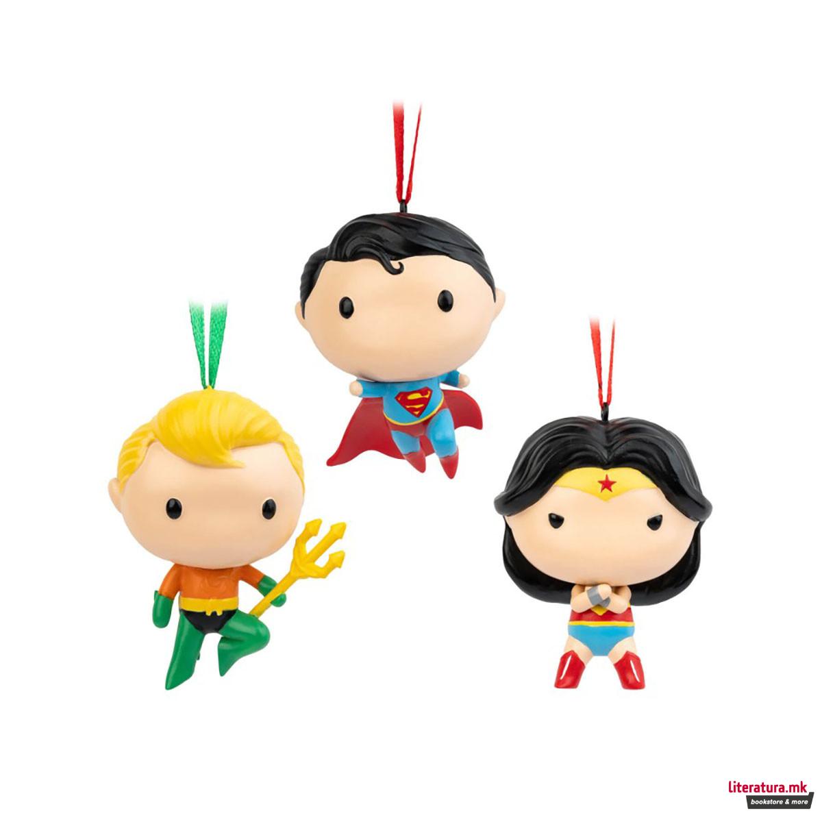 Сет од 3 лампиони, DC: Superman, Wonder Woman & Aquaman 
