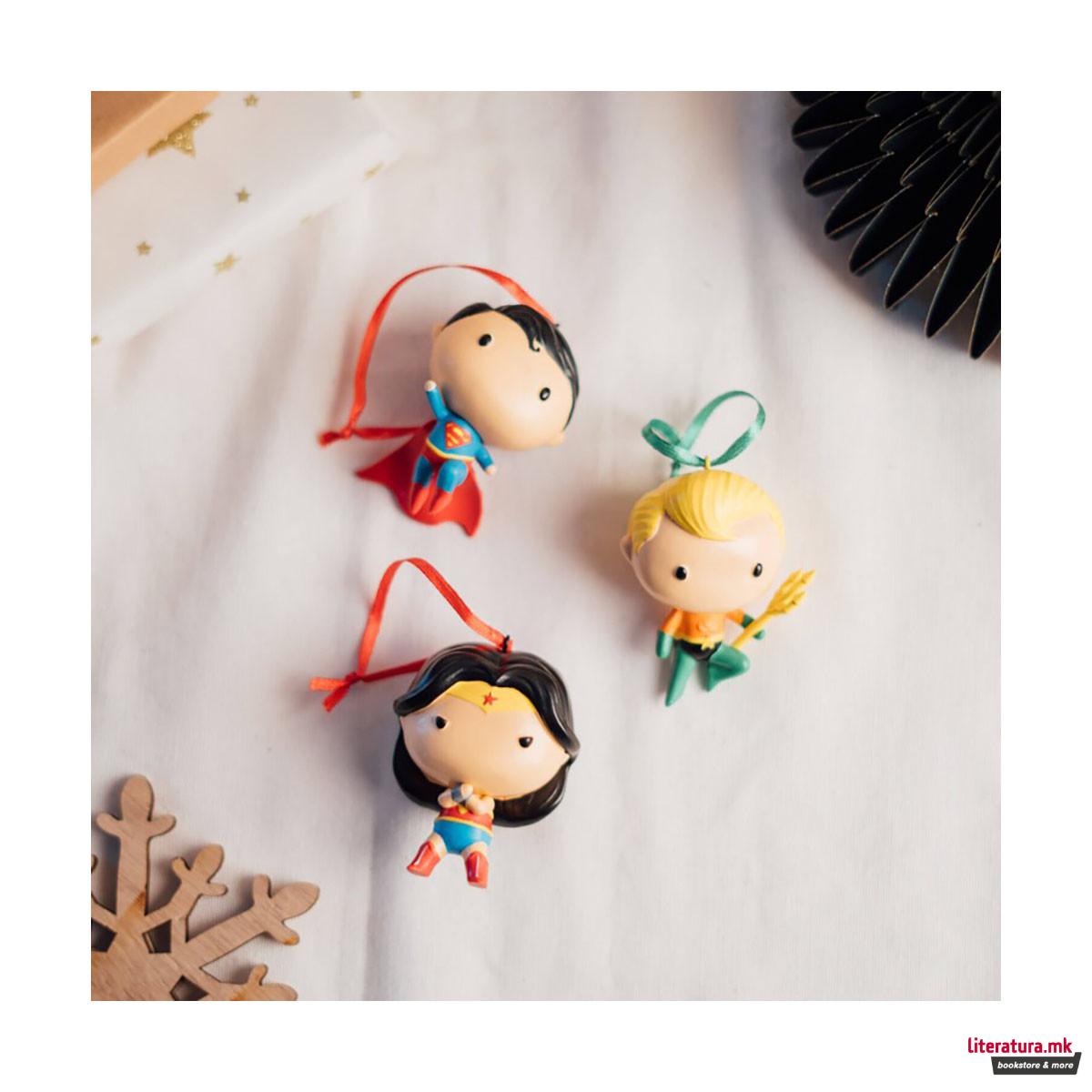 Сет од 3 лампиони, DC: Superman, Wonder Woman & Aquaman 