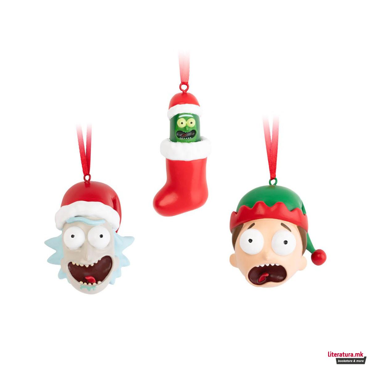 Сет од 3 лампиони, Rick and Morty - Rick, Morty & Pickle Rick 