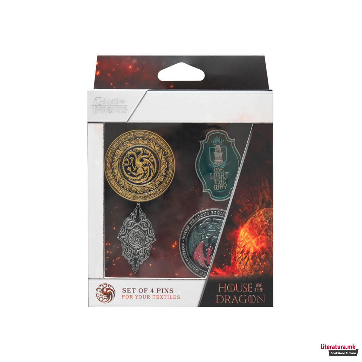 Сет од 4 беџови, GoT: House of the Dragon 
