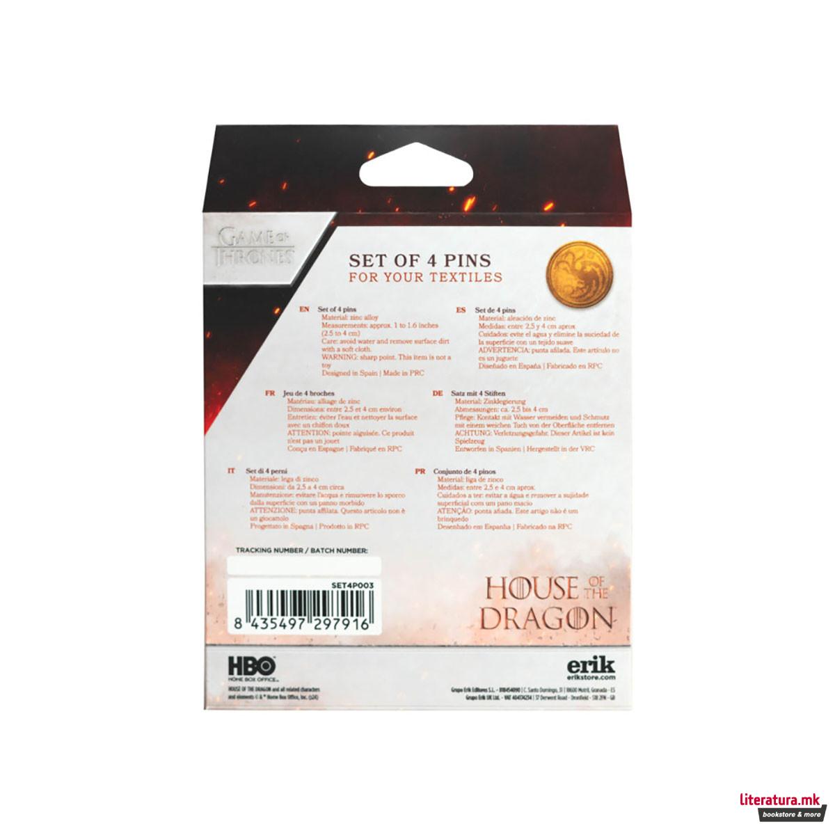 Сет од 4 беџови, GoT: House of the Dragon 