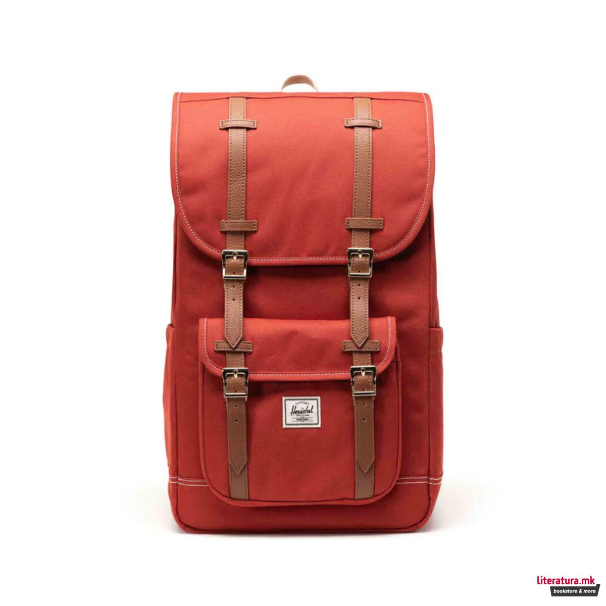 Ранец, Little America, Red Ochre/White Stitch 