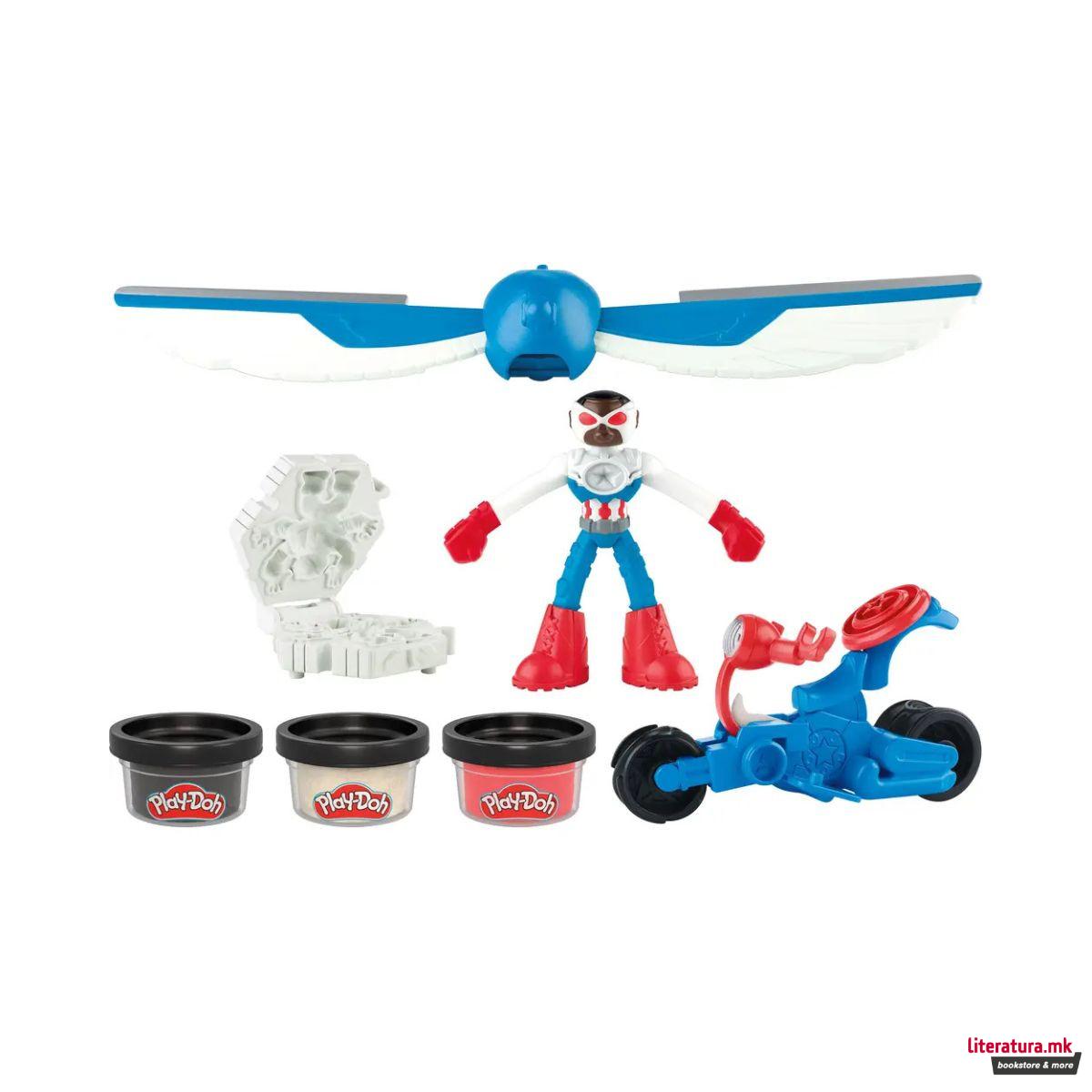 Сет за игра, Play-Doh - Marvel: Captain America Moto Slicer 