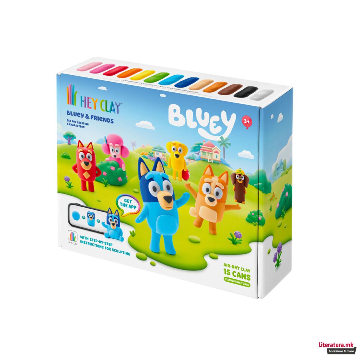 Сет за изработка со глина Bluey & Friends 