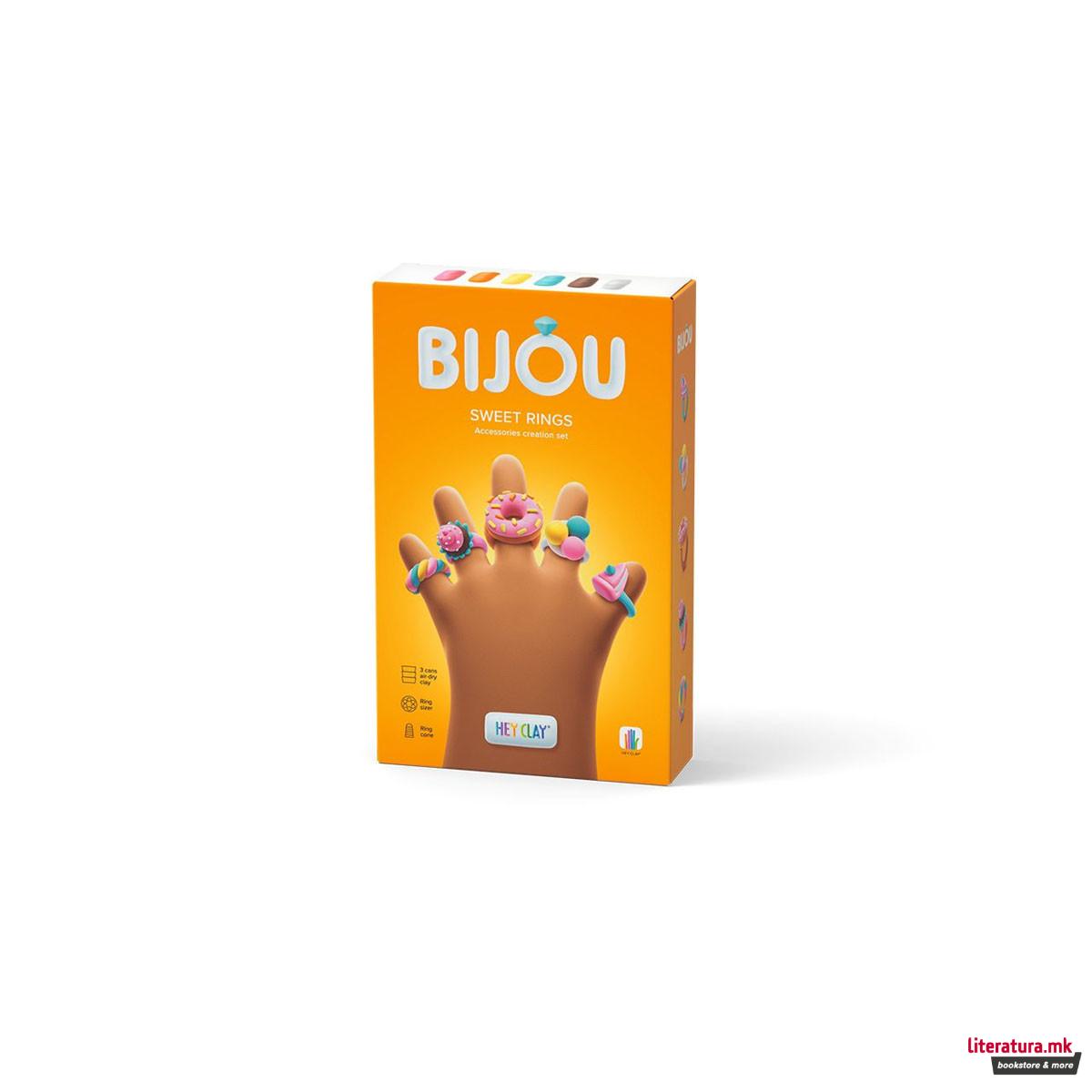 Сет за изработка со глина Bijou Sweet Rings 