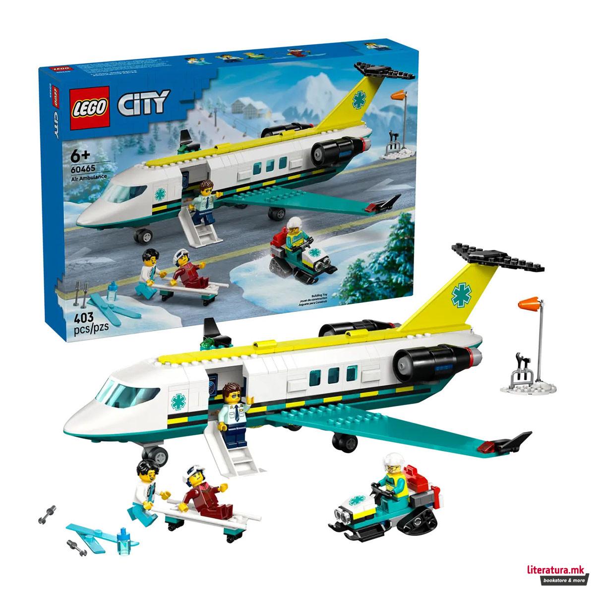 LEGO коцки, City, Emergency Air Ambulance Airplane 