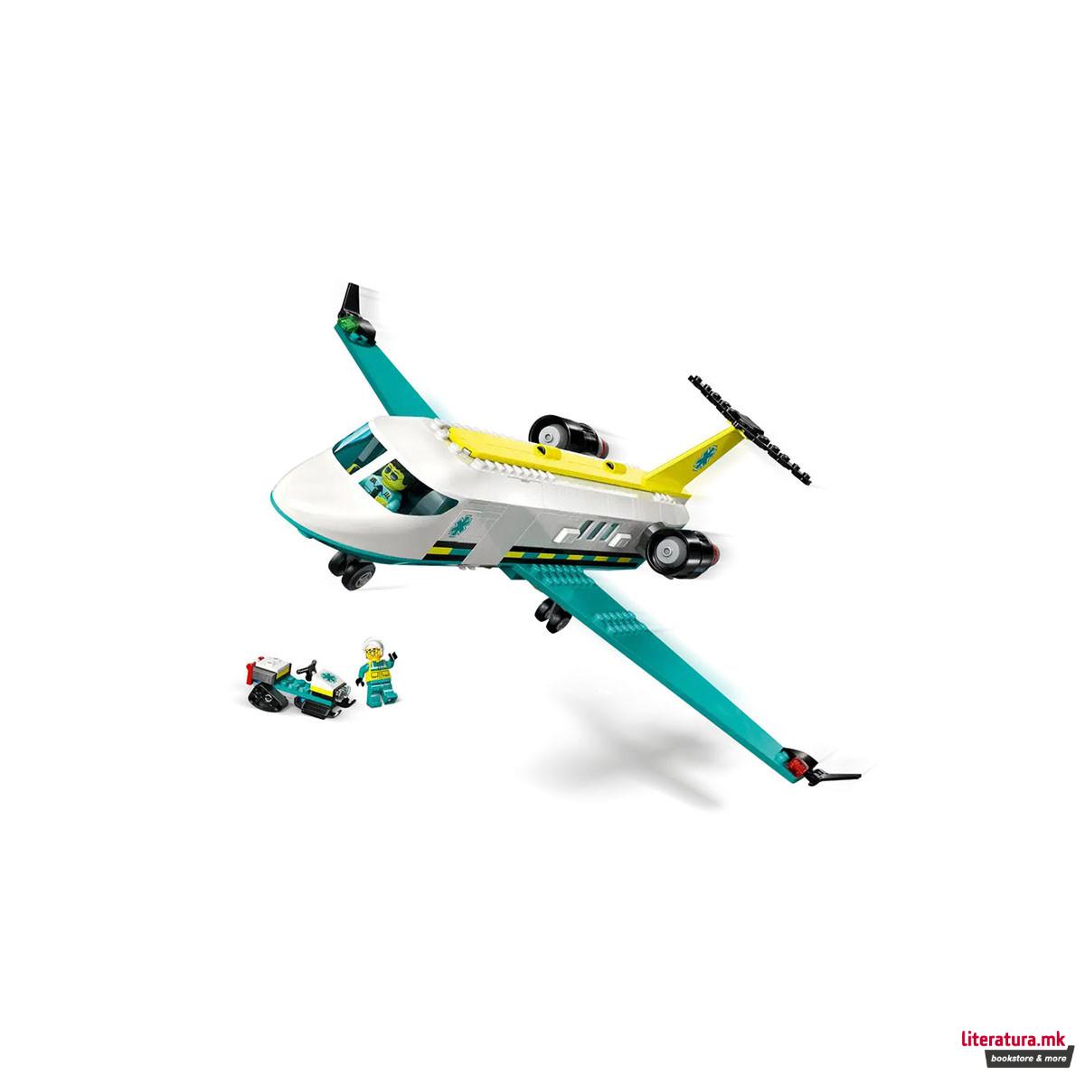 LEGO коцки, City, Emergency Air Ambulance Airplane 