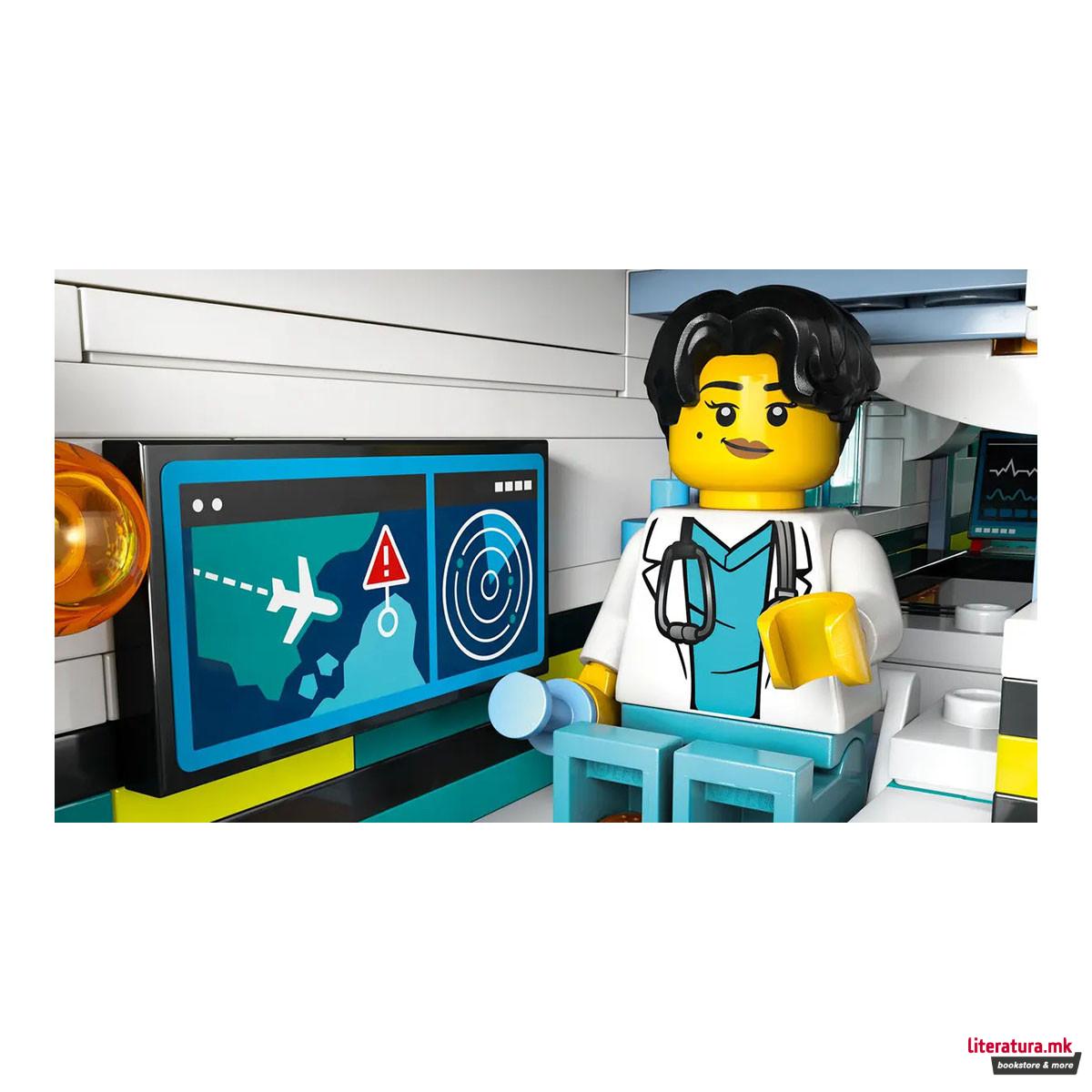 LEGO коцки, City, Emergency Air Ambulance Airplane 