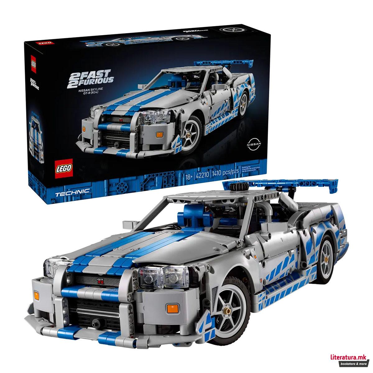 LEGO коцки, Technic, 2 Fast 2 Furious Nissan Skyline GT-R (R34) Car 