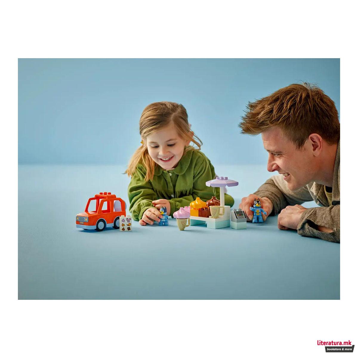 LEGO коцки, Bluey, Ice Cream Trip with Bluey 