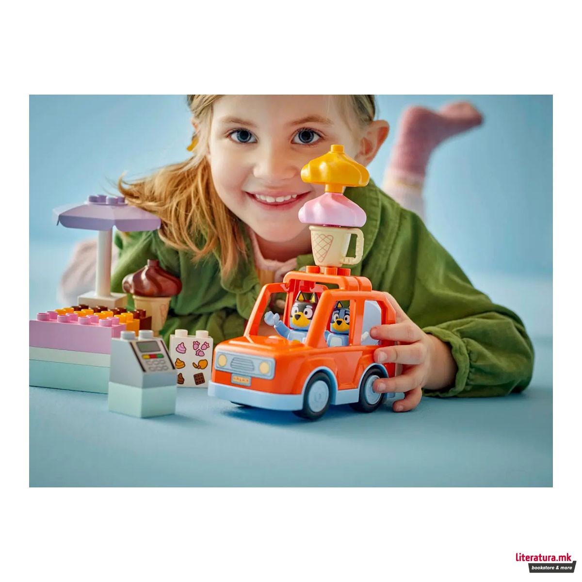 LEGO коцки, Bluey, Ice Cream Trip with Bluey 