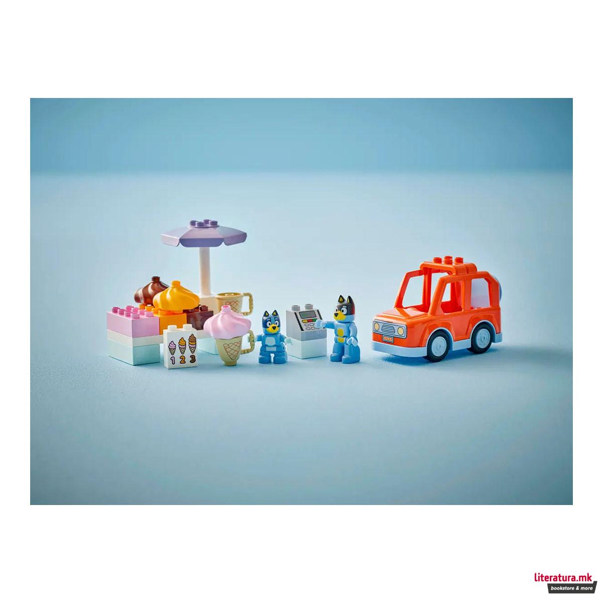 LEGO коцки, Bluey, Ice Cream Trip with Bluey 