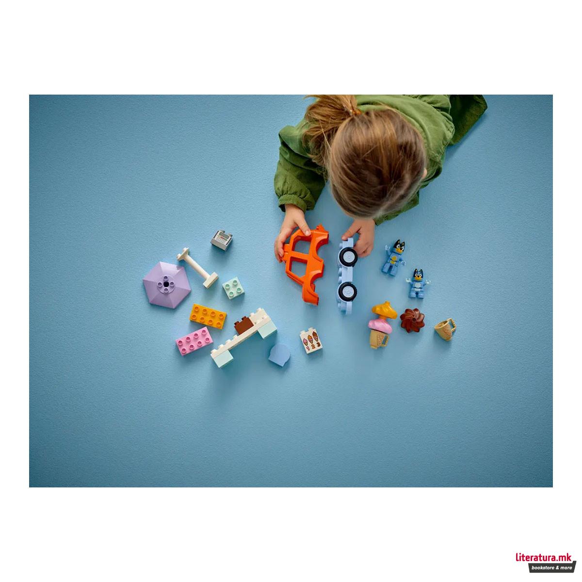 LEGO коцки, Bluey, Ice Cream Trip with Bluey 