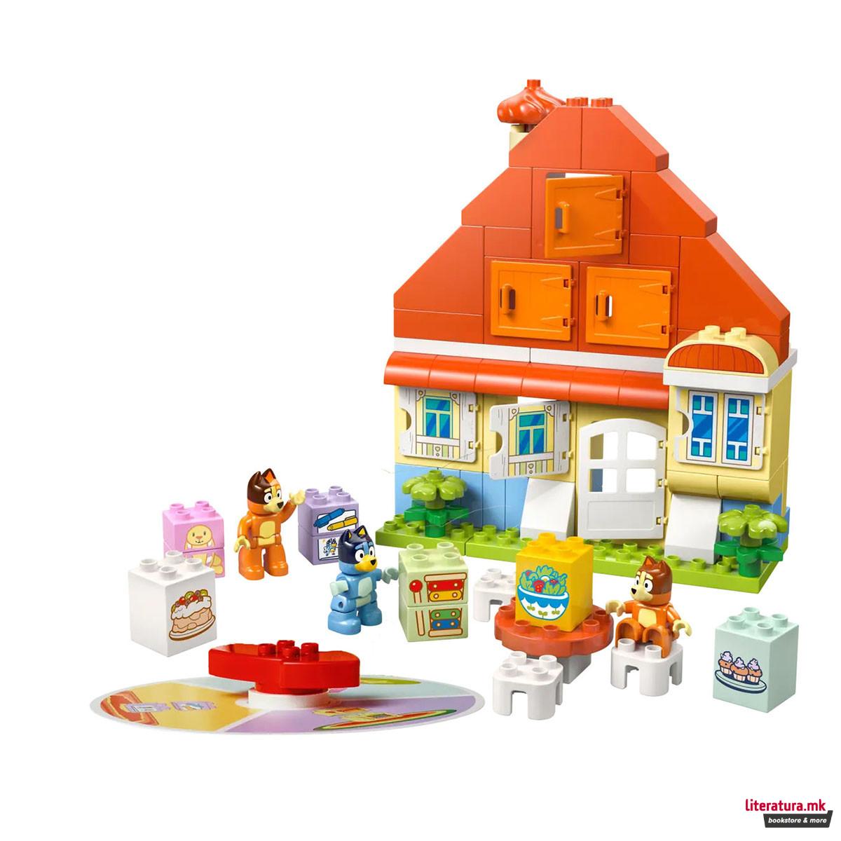 LEGO коцки, Duplo, Bluey's Family House with Memory Game 
