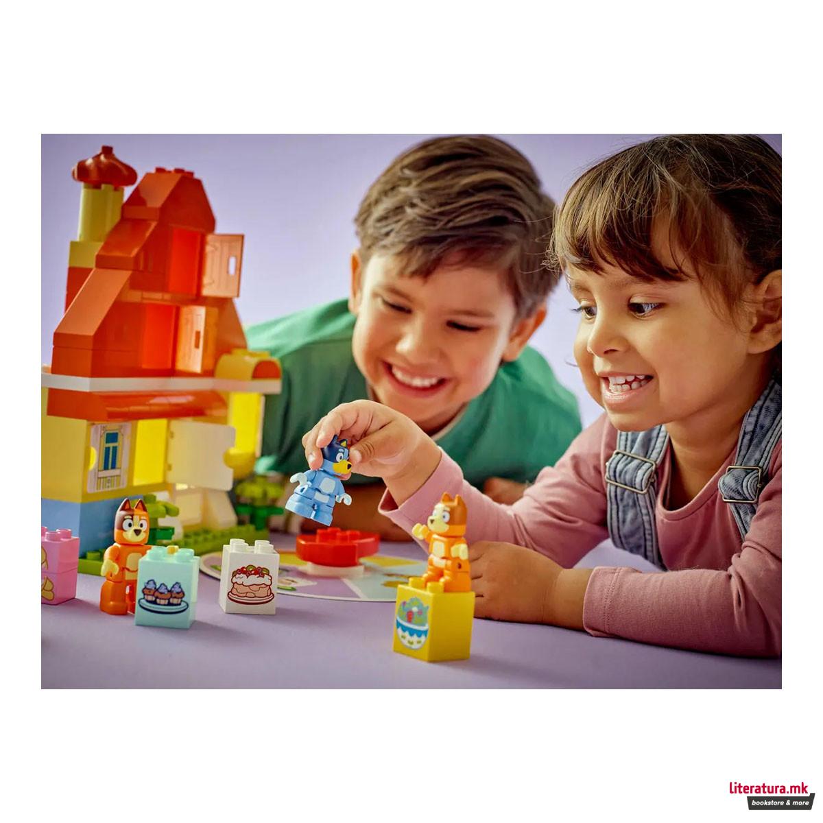 LEGO коцки, Duplo, Bluey's Family House with Memory Game 