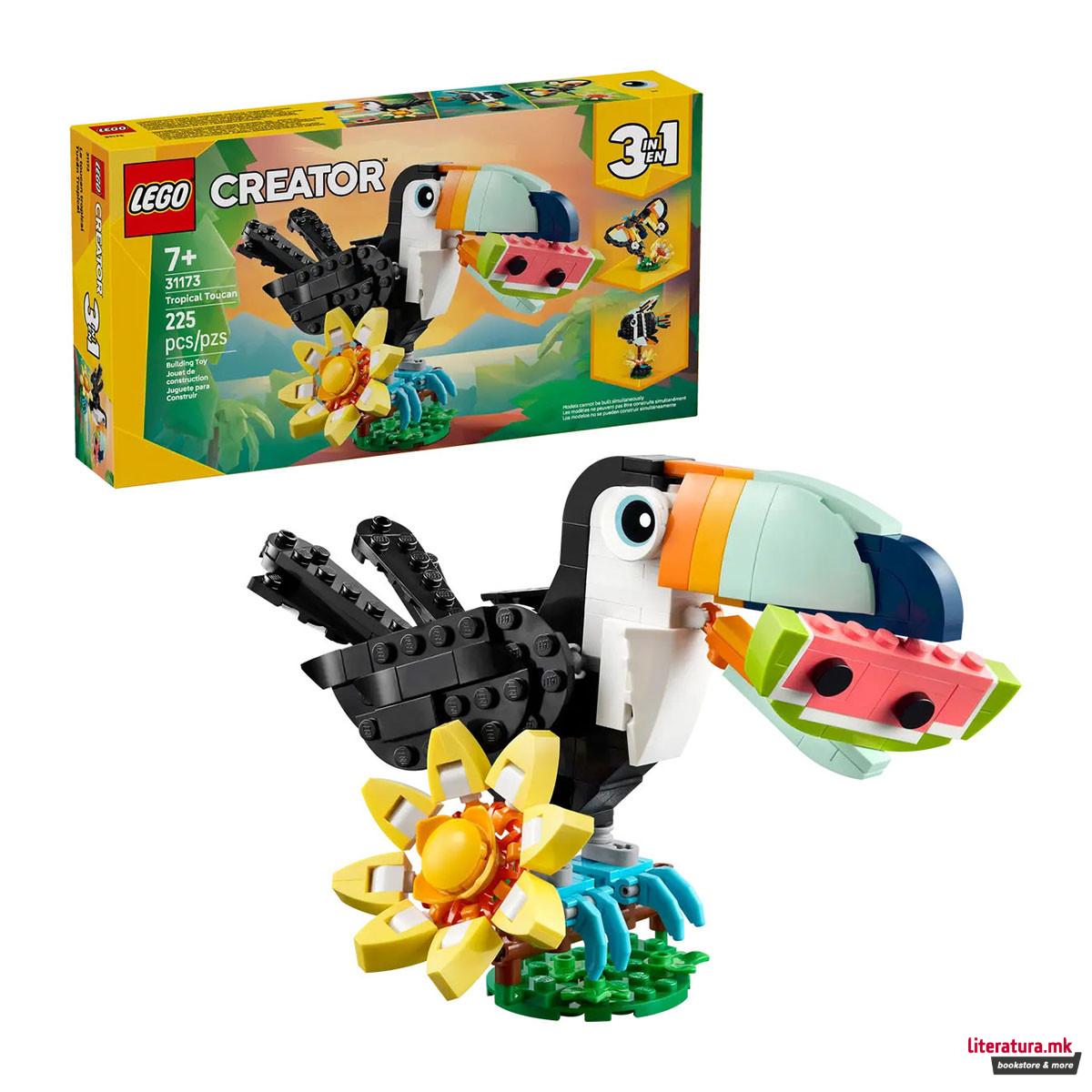 LEGO коцки, Creator 3in1, Wild Animals: Tropical Toucan 