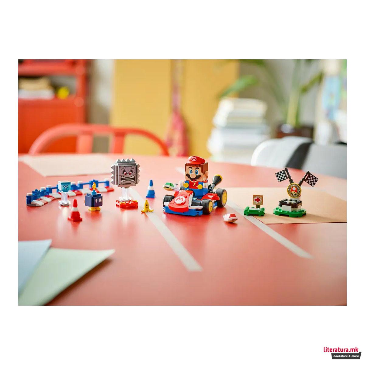 LEGO коцки, Super Mario, Mario Kart™ – Interactive LEGO® Mario™ & Standard Kart 