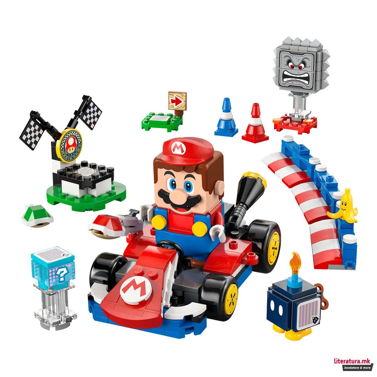 LEGO коцки, Super Mario, Mario Kart™ – Interactive LEGO® Mario™ & Standard Kart 