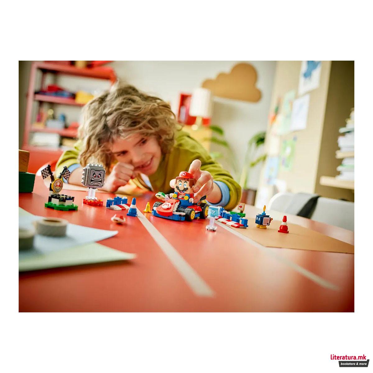 LEGO коцки, Super Mario, Mario Kart™ – Interactive LEGO® Mario™ & Standard Kart 