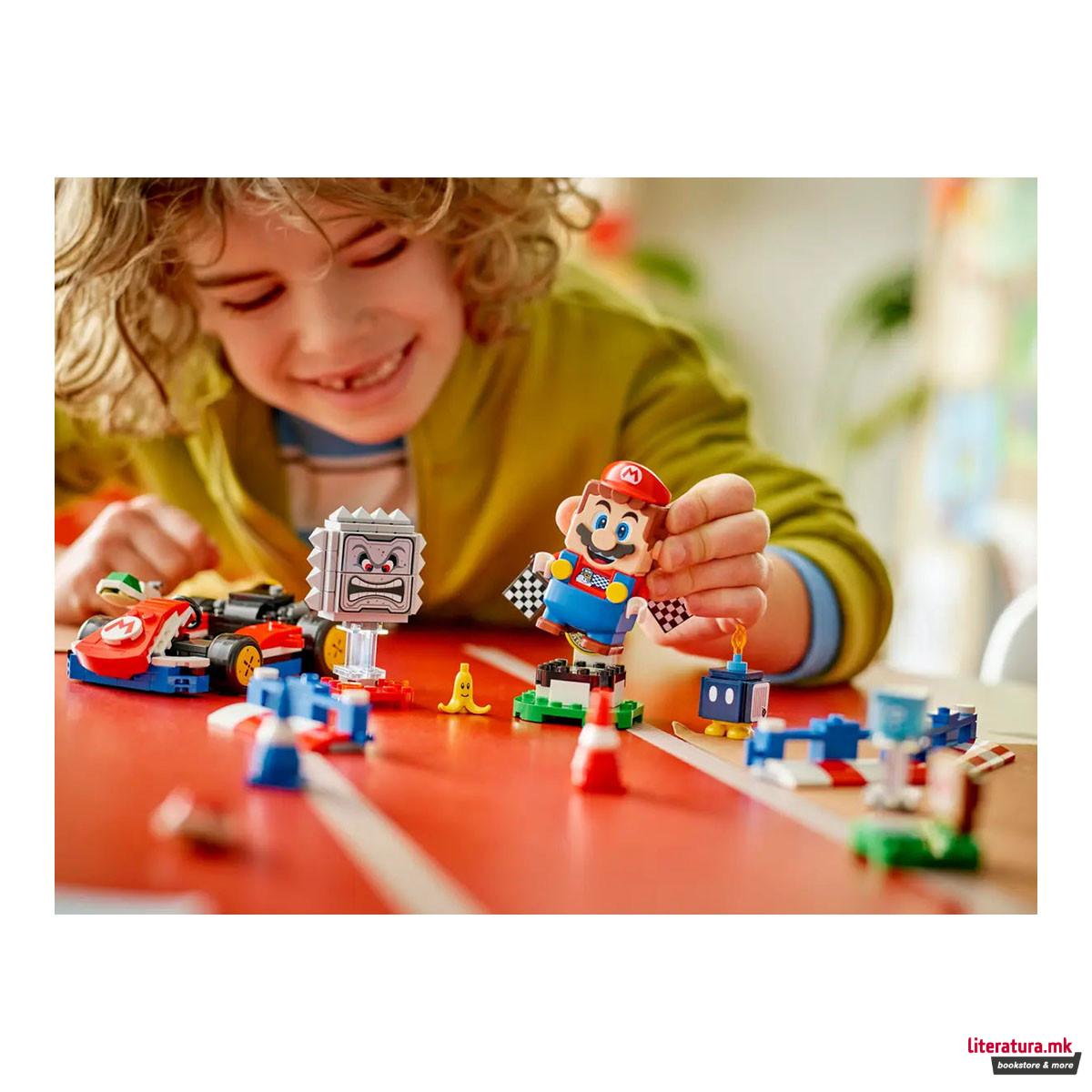 LEGO коцки, Super Mario, Mario Kart™ – Interactive LEGO® Mario™ & Standard Kart 