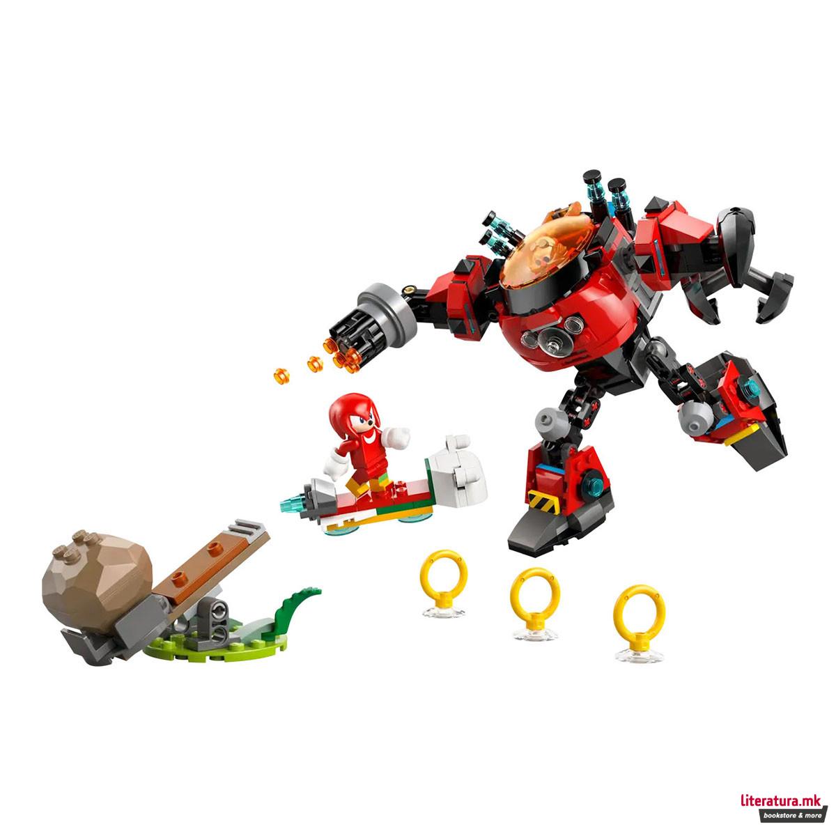 LEGO коцки, Sonic The Hedgehog, Knuckles vs. Dr. Eggman Egg Crusher Mech 